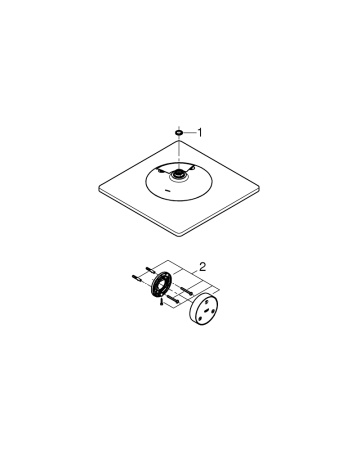 Верхний душ Grohe Rainshower SmartConnect 310 Cube 26643 000 (26643000) хром